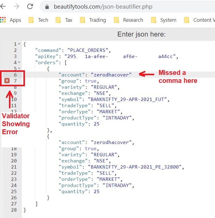 JSON Validation