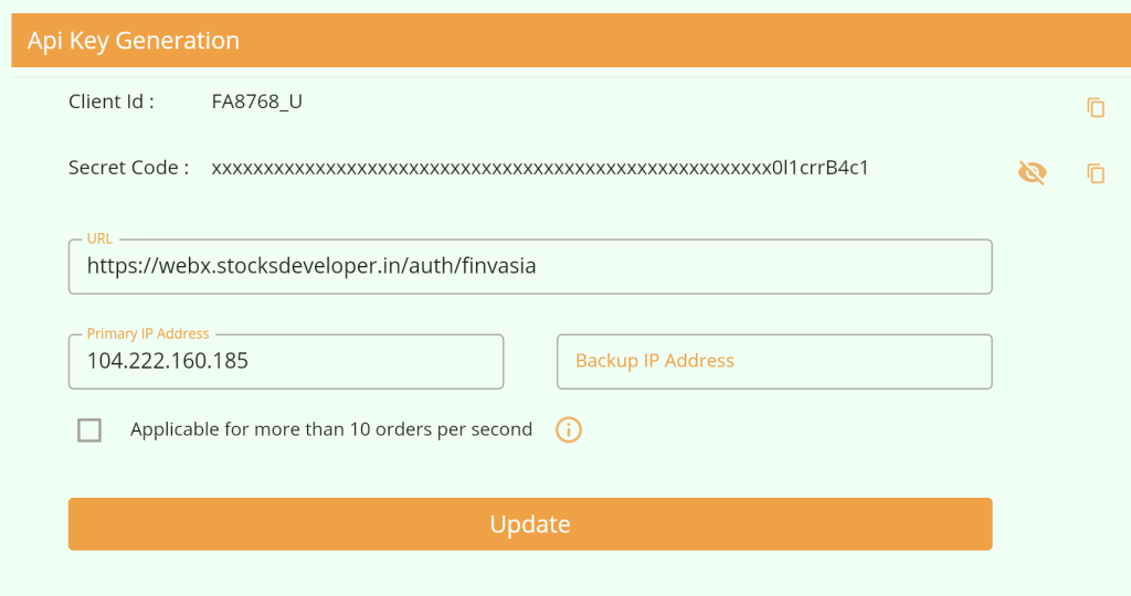 Finvasia API setup