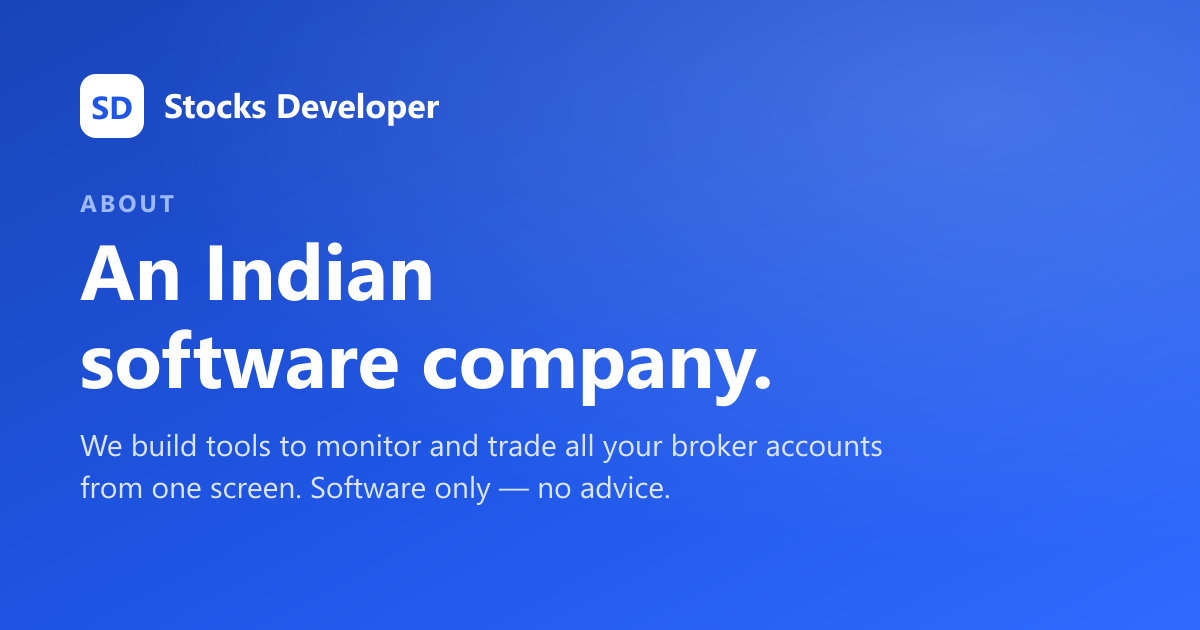 About Stocks Developer