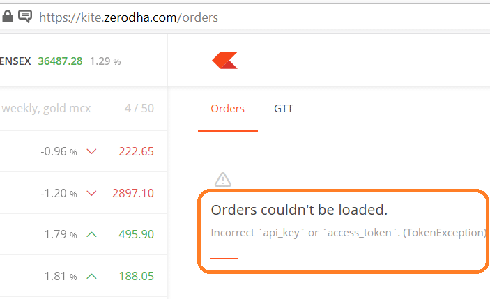 incorrect access_token