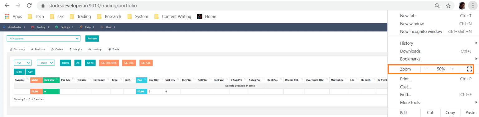 How To View All Columns On Portfolio Screens Stocks Developer