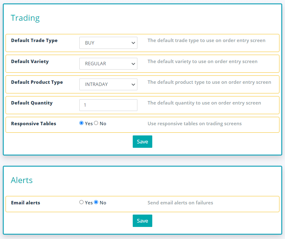 General Settings